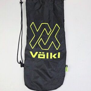 Volkl Tennis Racquet Cinch Black Yellow Spellout  Over The Shoulder Nylon Bag